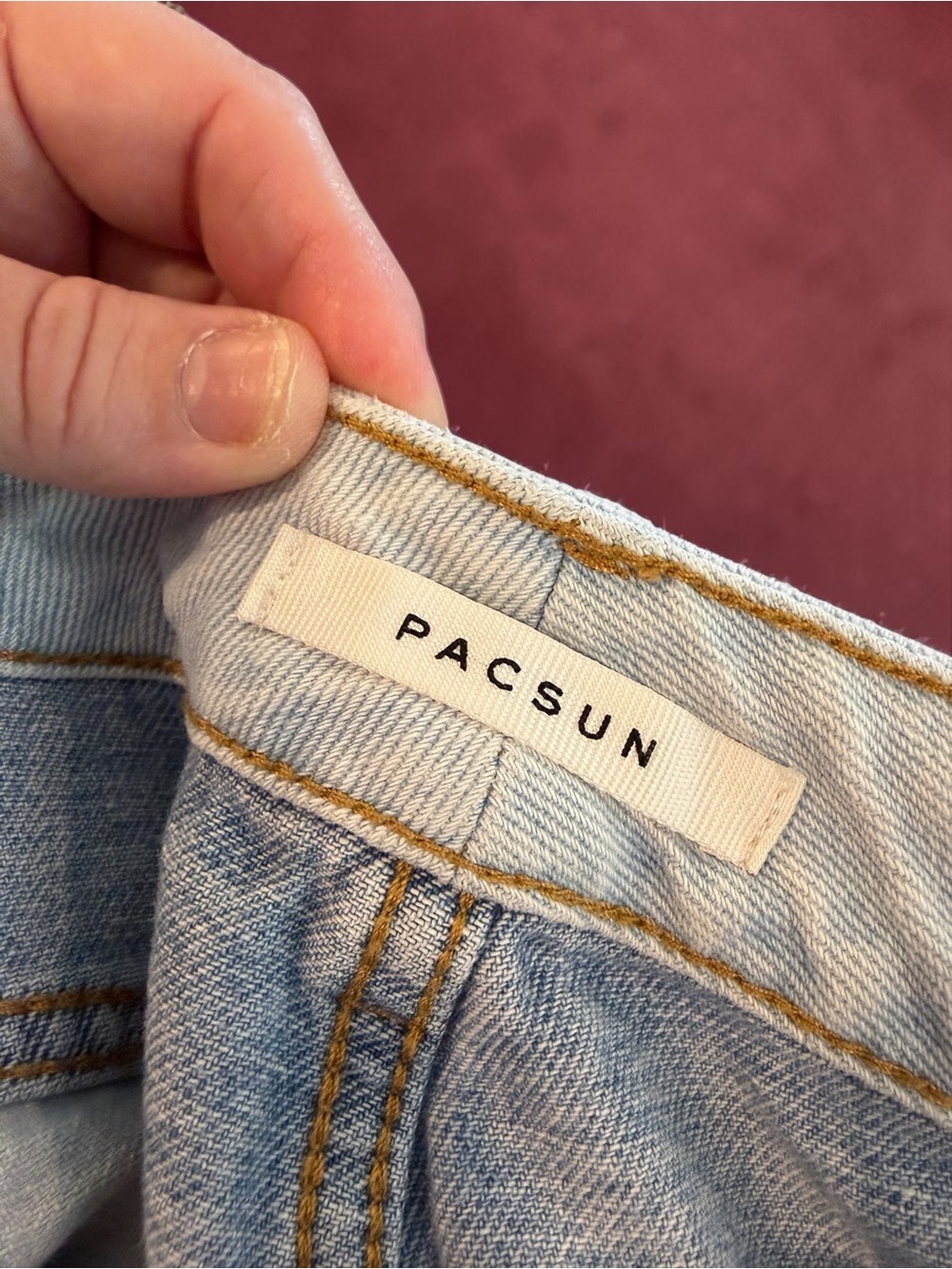 PacSun Women’s Patchwork Skinny Jeans in Light & Medium Blue - Picture 2 of 11